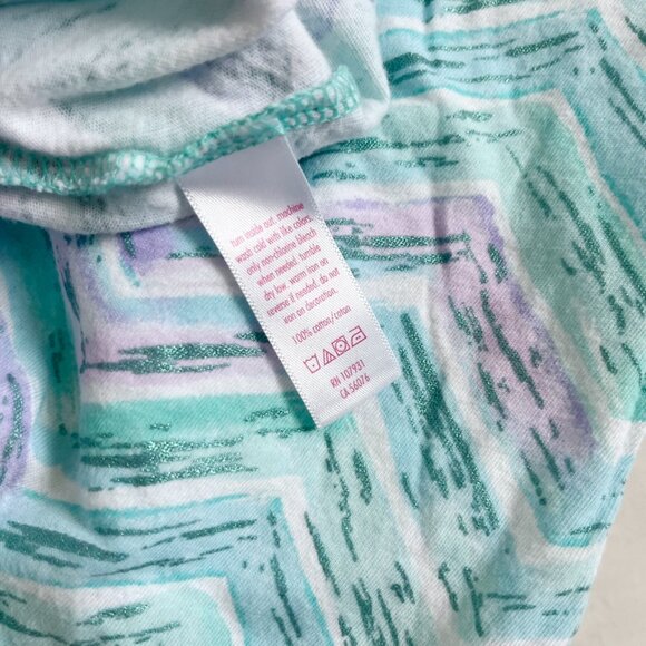 Justice Teal/Purple Chevron Tank Top Girls 16 - Picture 4 of 4